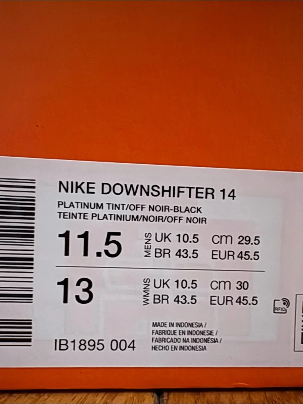 Nike Downshifter 14 Blue Orange White Mens Running Shoe Sneaker MULTIPLE SIZES